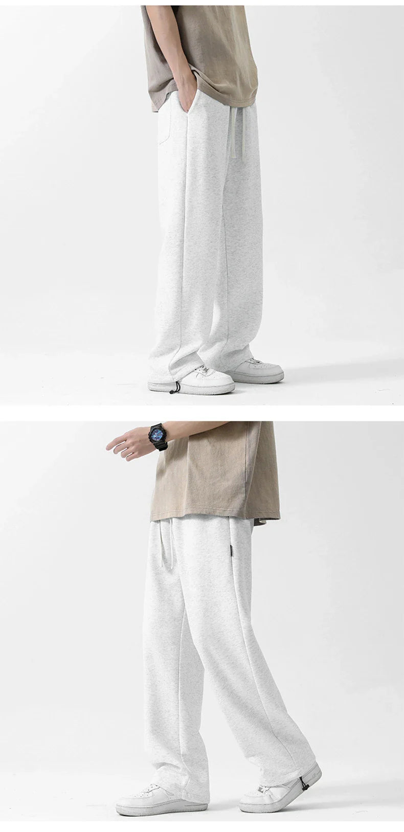 Comfy drawstring ankle-tied sweatpants in various colours, perfect for relaxing Kiwi-inspired style