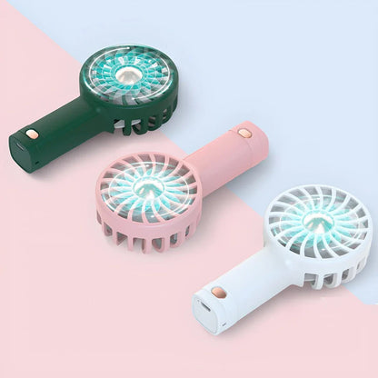 Compact USB-Powered Portable Mini Fan with powerful airflow, silent operation, and built-in aromatherapy