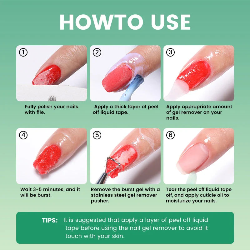 Magic Fast Remover Nail Gel Polish - Easy, Efficient, and Gentle Gel Polish Removal