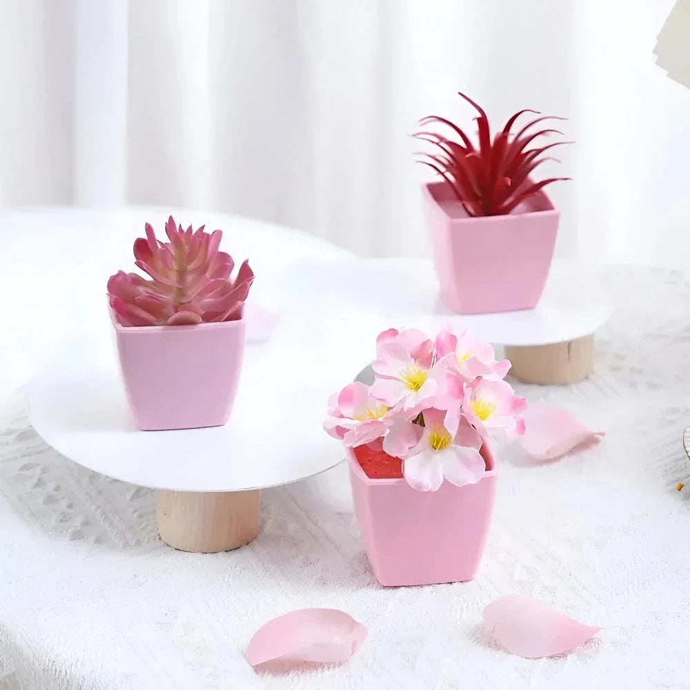 Elegant artificial flower bonsai with a sophisticated vase, perfect for Kiwi home and office decor