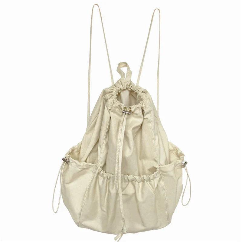 A stylish drawstring bucket bag made of premium polyester fabric, available in a variety of on-trend colours to complement your New Zealand fashion