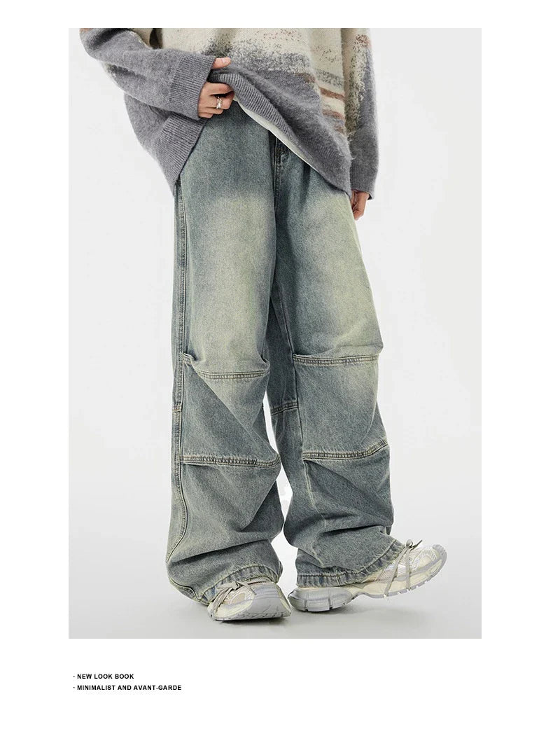 A pair of vintage-inspired denim overalls, featuring a classic workwear design and a premium cotton construction for the modern Kiwi bloke.