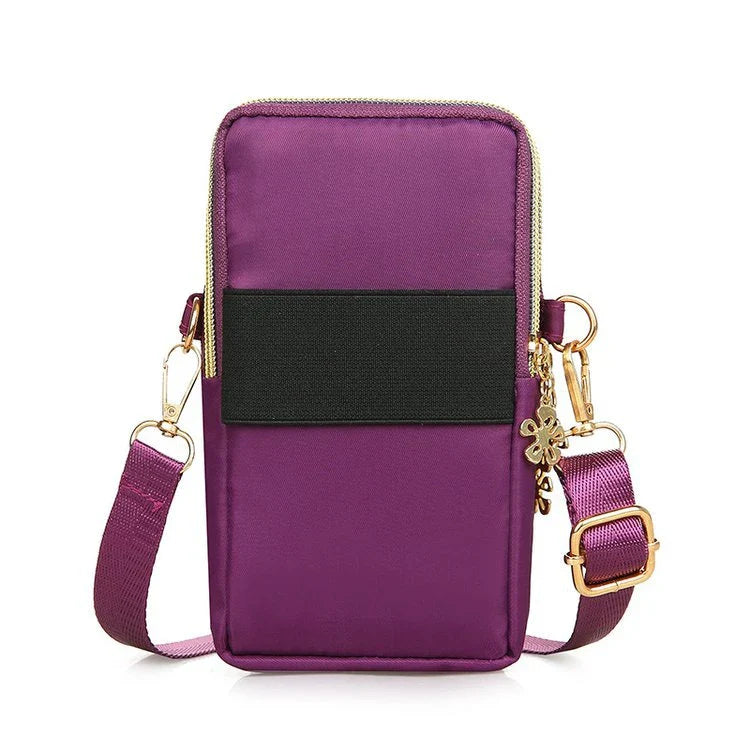 Versatile Kiwi 3-Layer Zipper Shoulder Bag in Various Colours