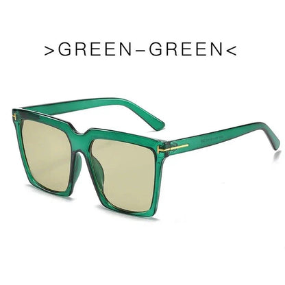 Stylish oversized square sunglasses with gradient lenses, designed for fashion-forward Kiwi women to protect their eyes from harmful UV rays.