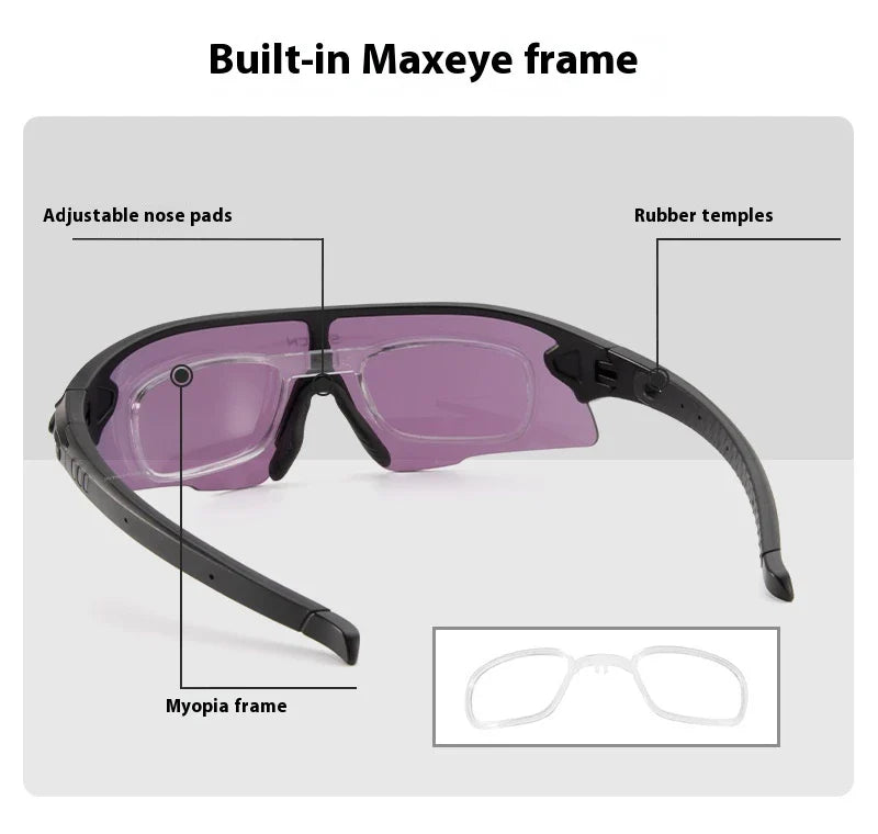 Stylish UV-blocking bike glasses with semi-rimless frame and range of color options for Kiwi cyclists