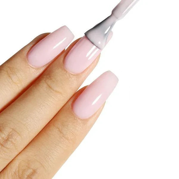 Trendha Jelly Nude Gel Nail Polish in Light Pink, a sheer, buildable formula for a natural, flawless look