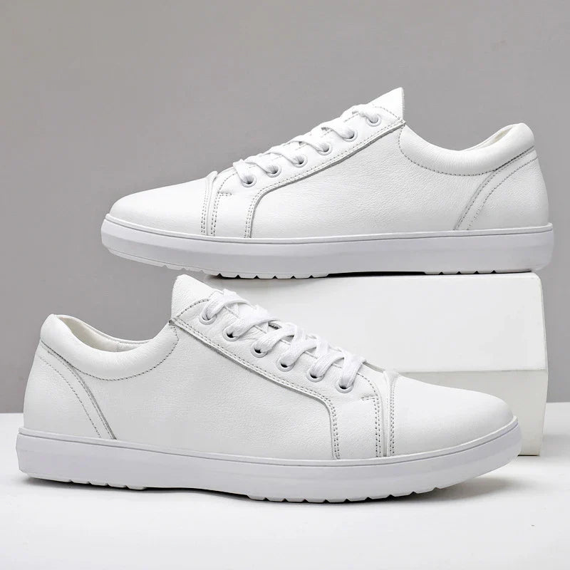 Comfortable and stylish viscose sneakers in a classic white color, perfect for everyday wear in New Zealand.