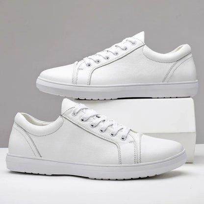 Comfortable and stylish viscose sneakers in a classic white color, perfect for everyday wear in New Zealand.