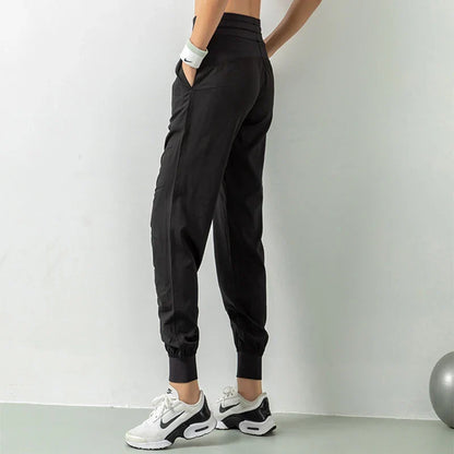 Comfortable and versatile sports pants for active Kiwi women, featuring a relaxed fit, drawstring waist, and convenient pockets.