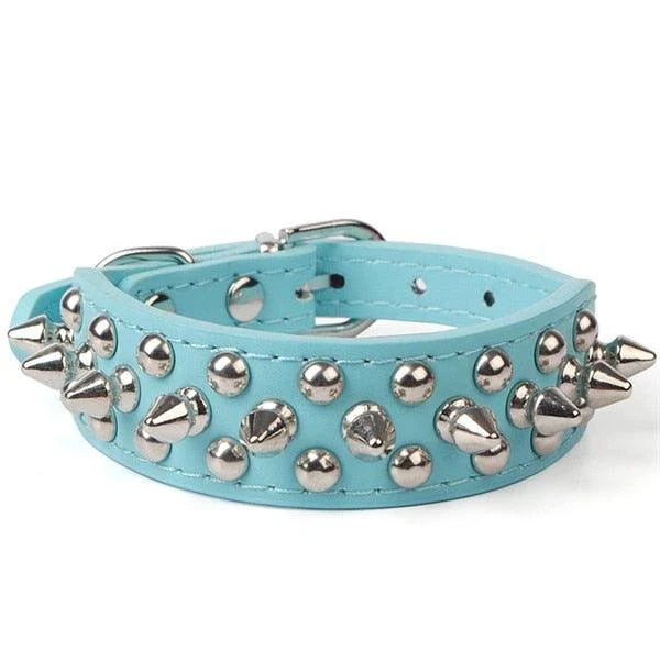 Stylish PU leather pet collar in various sizes, perfect for Kiwi pups and cats of all breeds