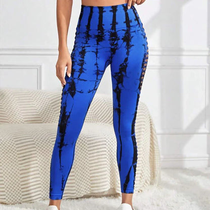 Tie-Dye Yoga Pants with Butt Lift and High Waist for Kiwi Ladies