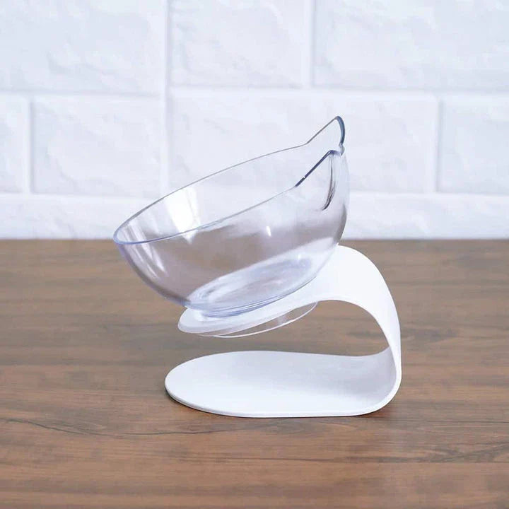 Non-slip cat bowls with a raised stand for comfortable and spill-free mealtime