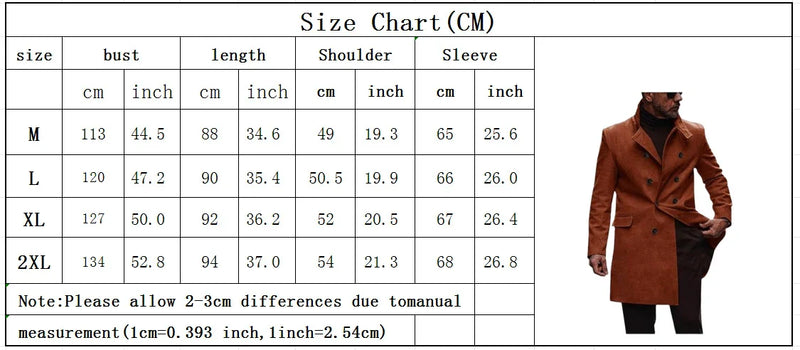 Shopfluxpro NZ Stylish New Zealand-Inspired Wool Coat for Men