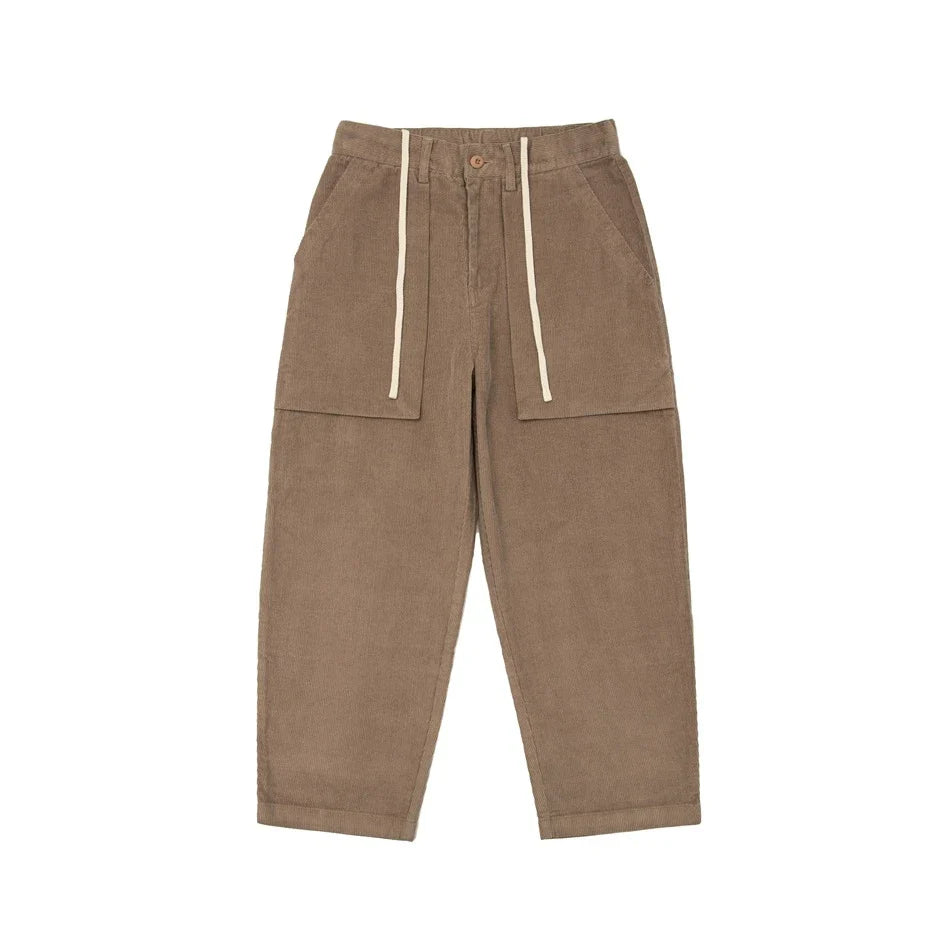 Stylish retro-inspired corduroy casual pants in a straight-leg fit, perfect for the laid-back Kiwi lifestyle.