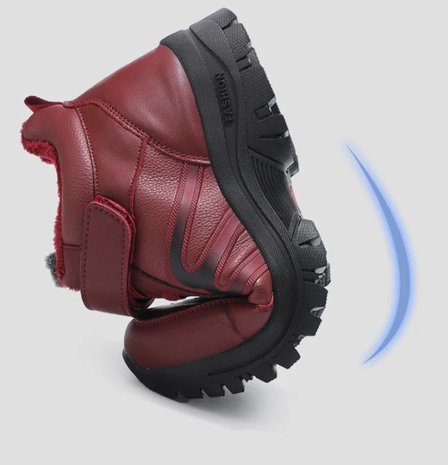 Men's stylish velvet leather shoes in black and gray colors, designed for comfort and protection in New Zealand's weather