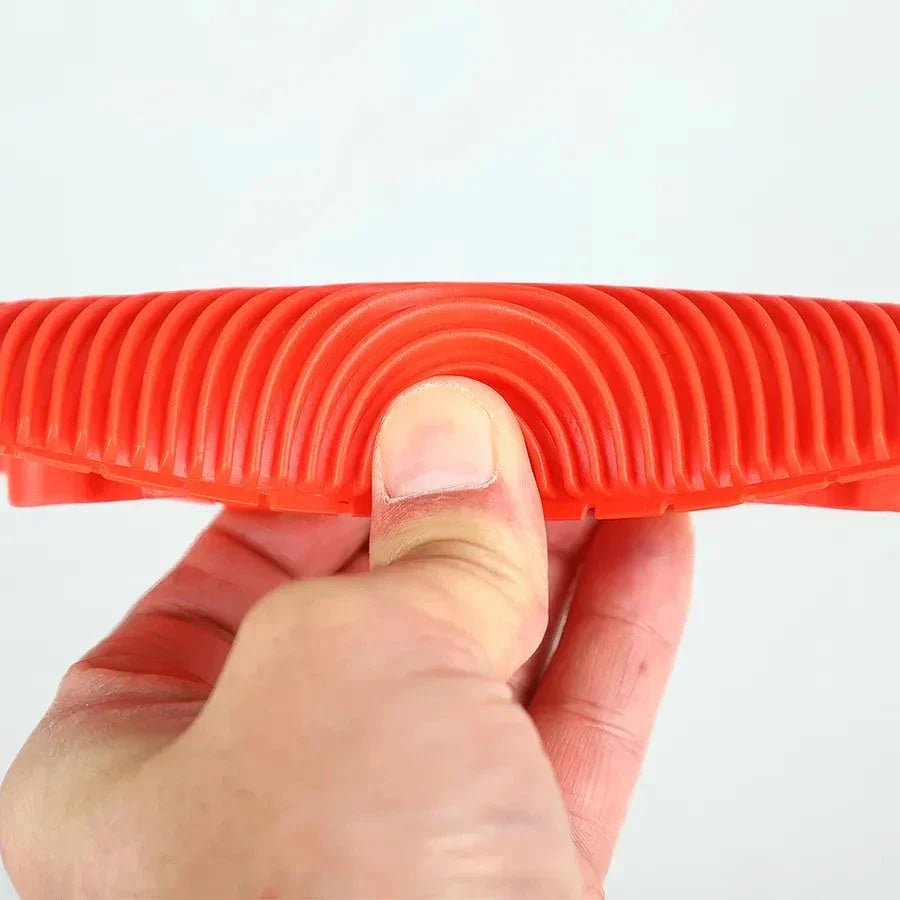 Trendha DIY Wood Grain Rubber Roller Set for creating natural wood textures on walls, doors, and furniture