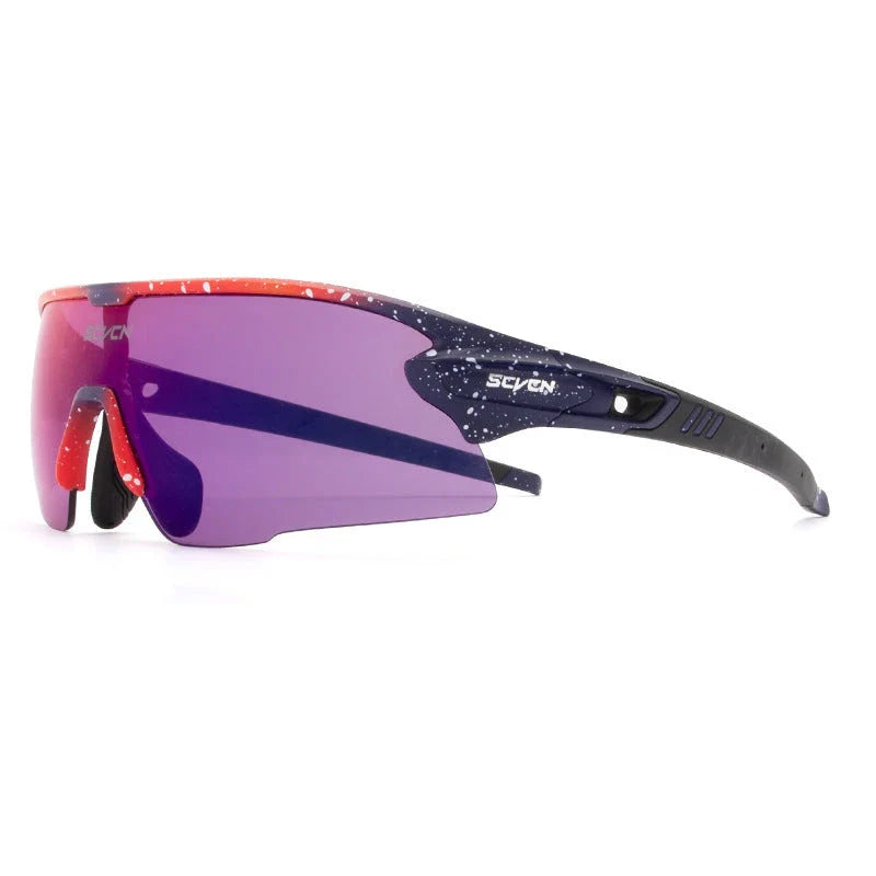 Stylish UV-blocking bike glasses with semi-rimless frame and range of color options for Kiwi cyclists