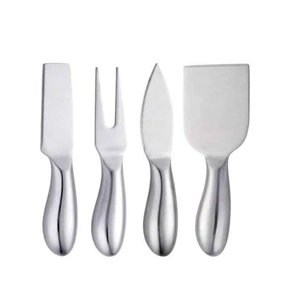 A set of colourful stainless steel spatulas for versatile kitchen use, featuring a vibrant and durable design.