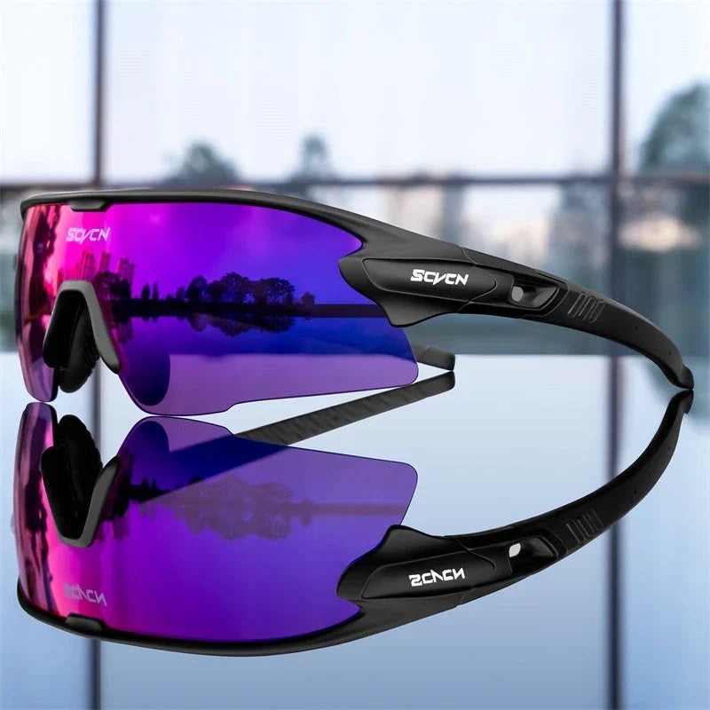 Stylish UV-blocking bike glasses with semi-rimless frame and range of color options for Kiwi cyclists