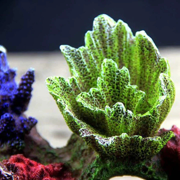 A beautifully crafted reef-inspired aquarium ornament that captures the essence of a thriving marine ecosystem