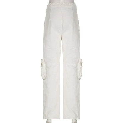 Durable multi-pocket straight leg jeans in white color, designed for the active Kiwi lifestyle