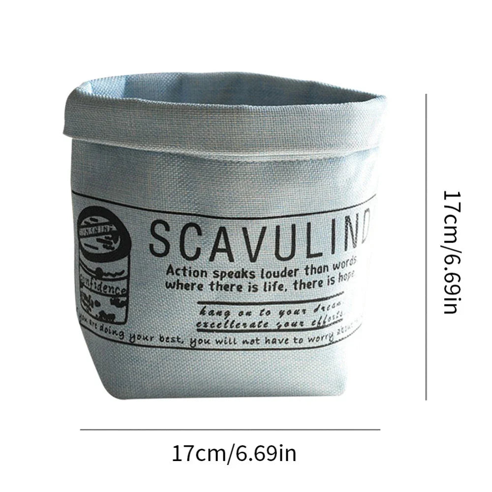 Fabric Flower Pot Cover and Storage Bag in Cream White Color, Versatile Home Decor and Organizer for Kiwi Homes