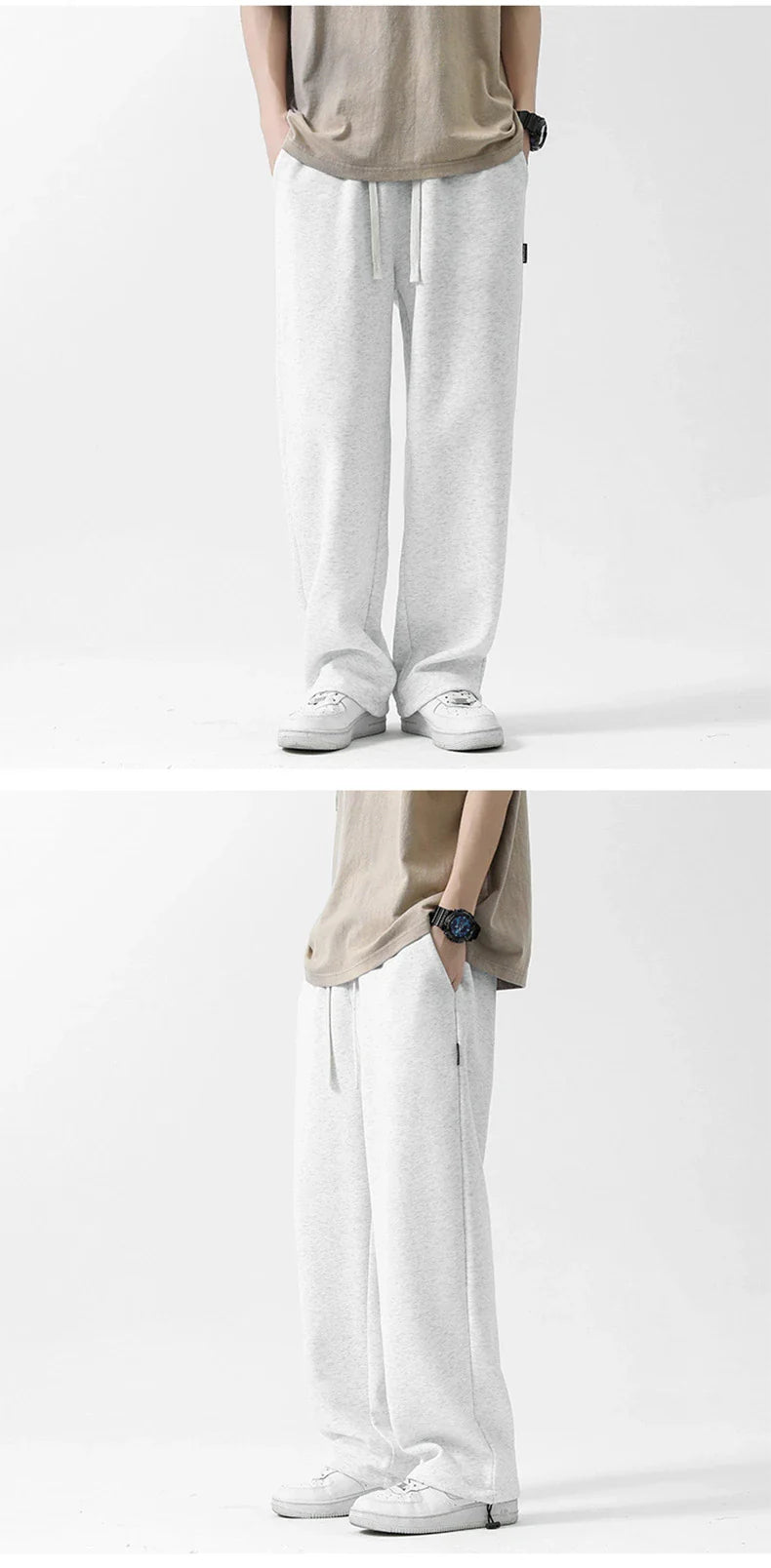 Comfy drawstring ankle-tied sweatpants in various colours, perfect for relaxing Kiwi-inspired style