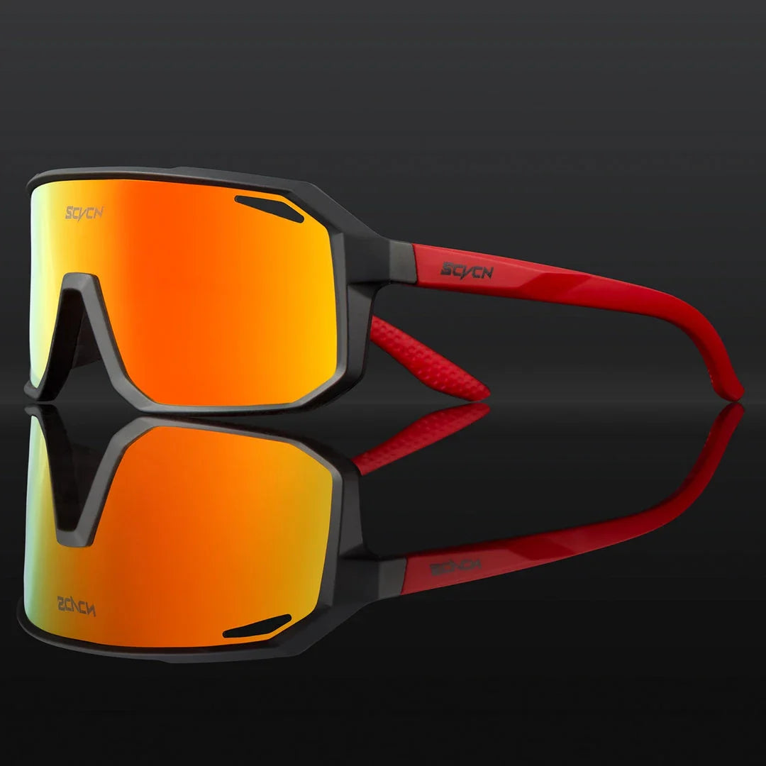 Rugged multi-sport sunglasses with UV400 polycarbonate lenses, perfect for outdoor activities like cycling, hiking, and driving in New Zealand