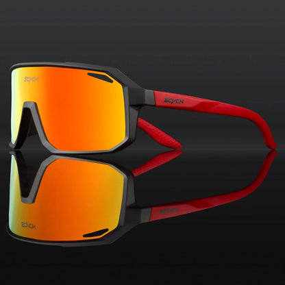 Rugged multi-sport sunglasses with UV400 polycarbonate lenses, perfect for outdoor activities like cycling, hiking, and driving in New Zealand