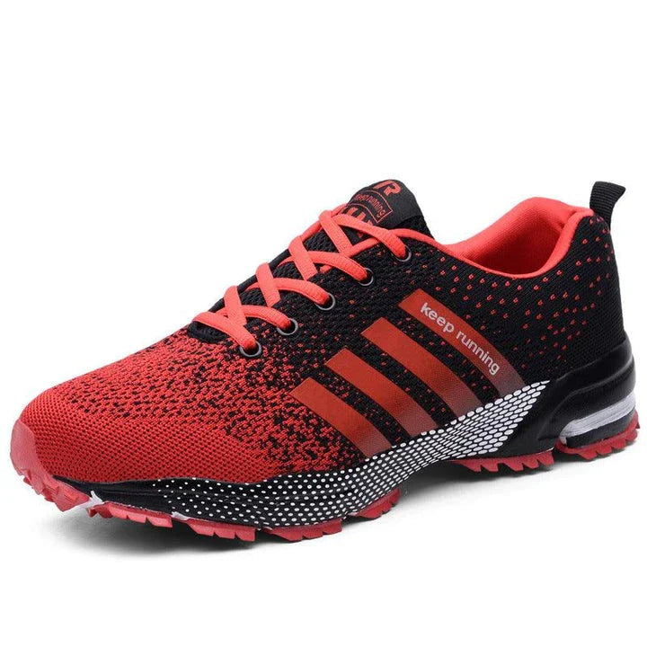 Breathable running shoes with woven mesh design in various color options