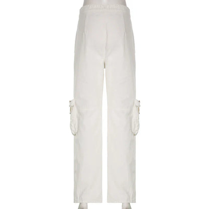 Durable multi-pocket straight leg jeans in white color, designed for the active Kiwi lifestyle