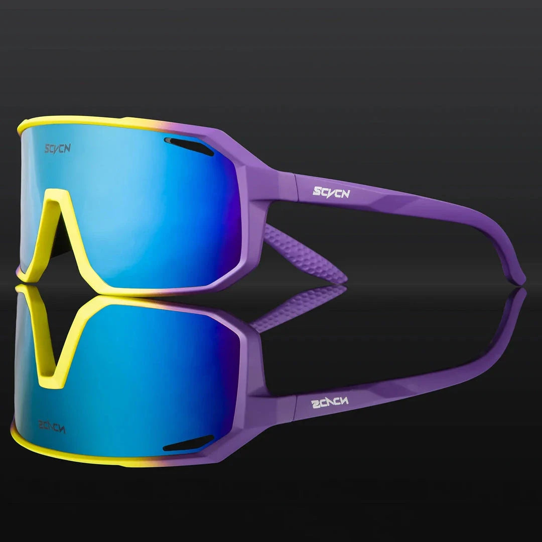 Rugged multi-sport sunglasses with UV400 polycarbonate lenses, perfect for outdoor activities like cycling, hiking, and driving in New Zealand