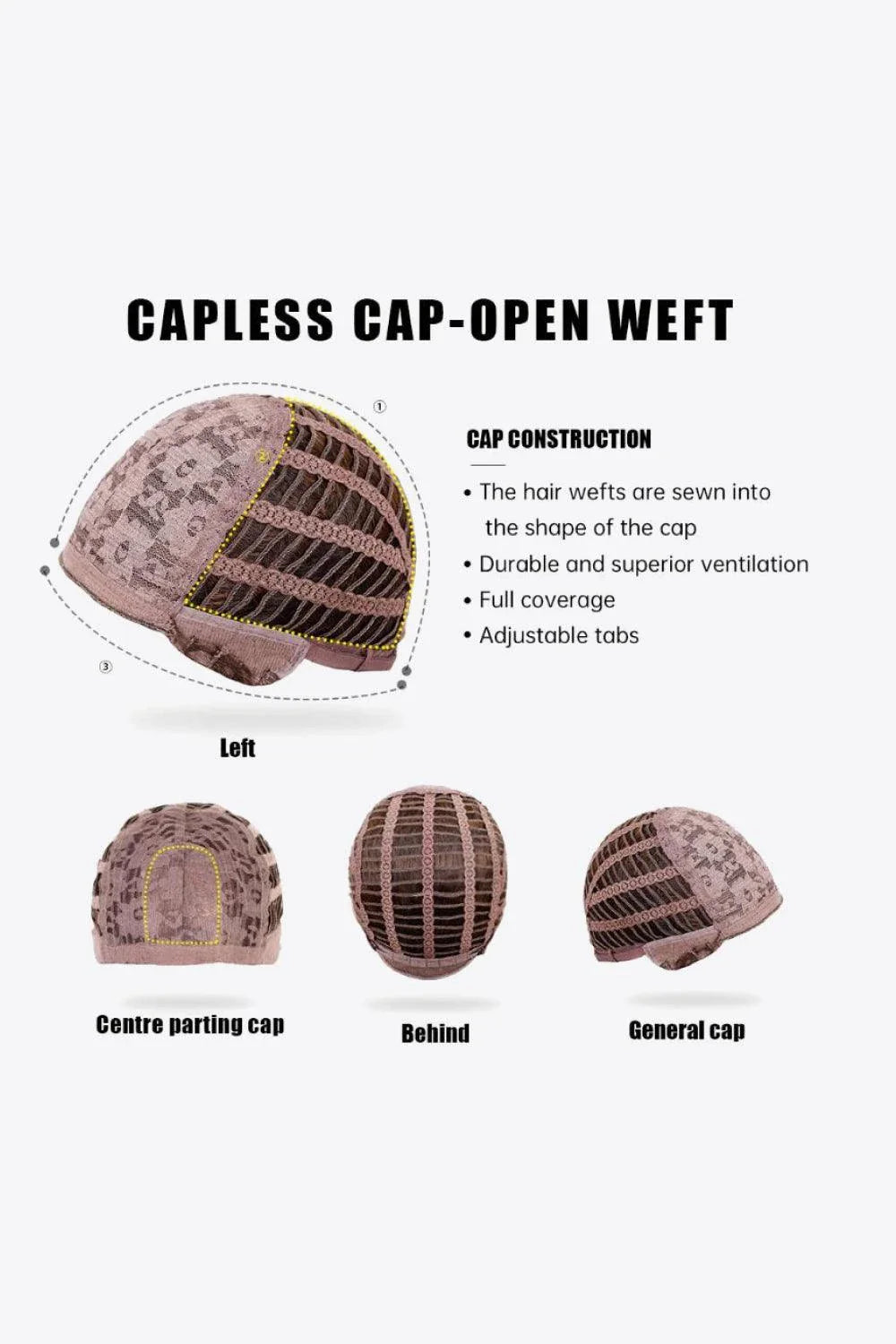 Stylish mid-length wave synthetic wig in cream color with comfortable cap construction and heat-safe synthetic fibres