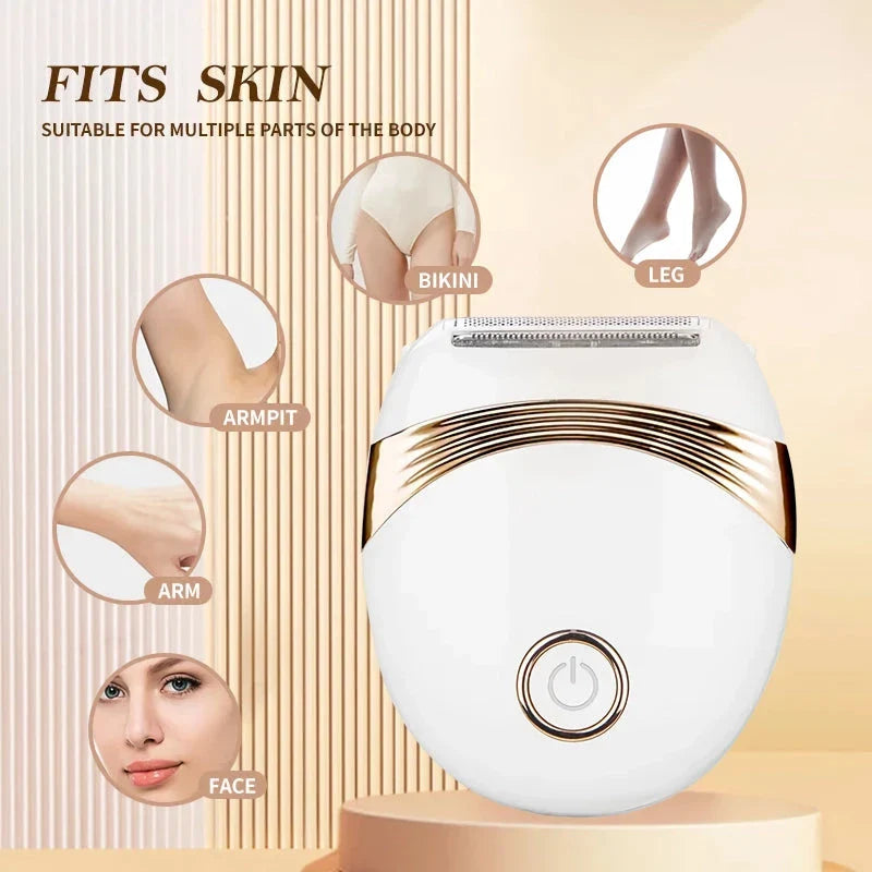 Versatile 2-in-1 Electric Hair Trimmer and Epilator with Stainless Steel and ABS Construction