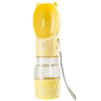 Compact, portable dog water bottle in various sizes and colours for outdoor adventures with your furry friend in New Zealand