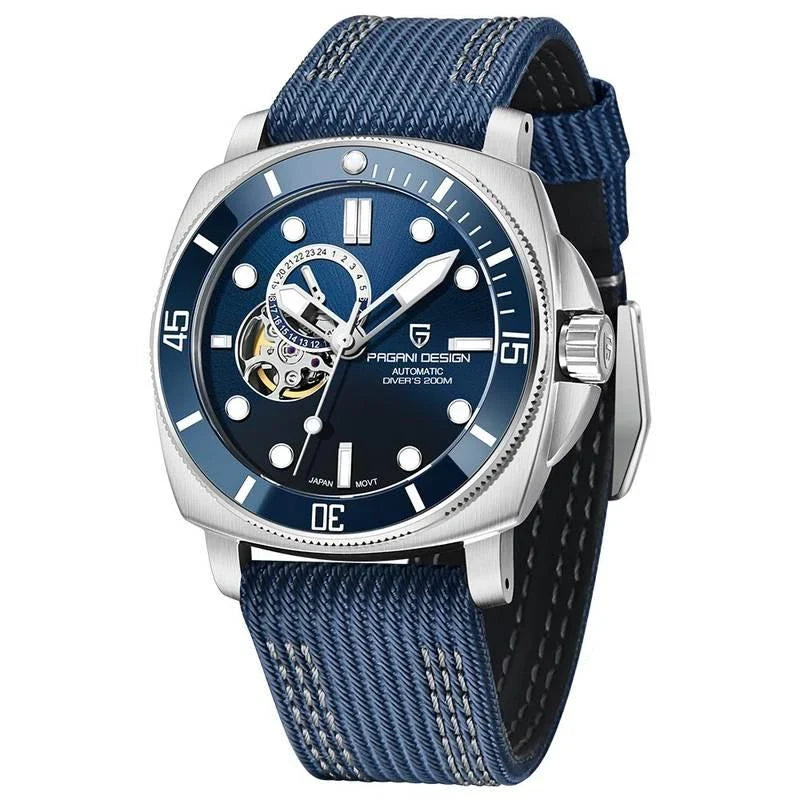 Luxury Sports Mechanical Watch with Sapphire Crystal and 200M Water Resistance