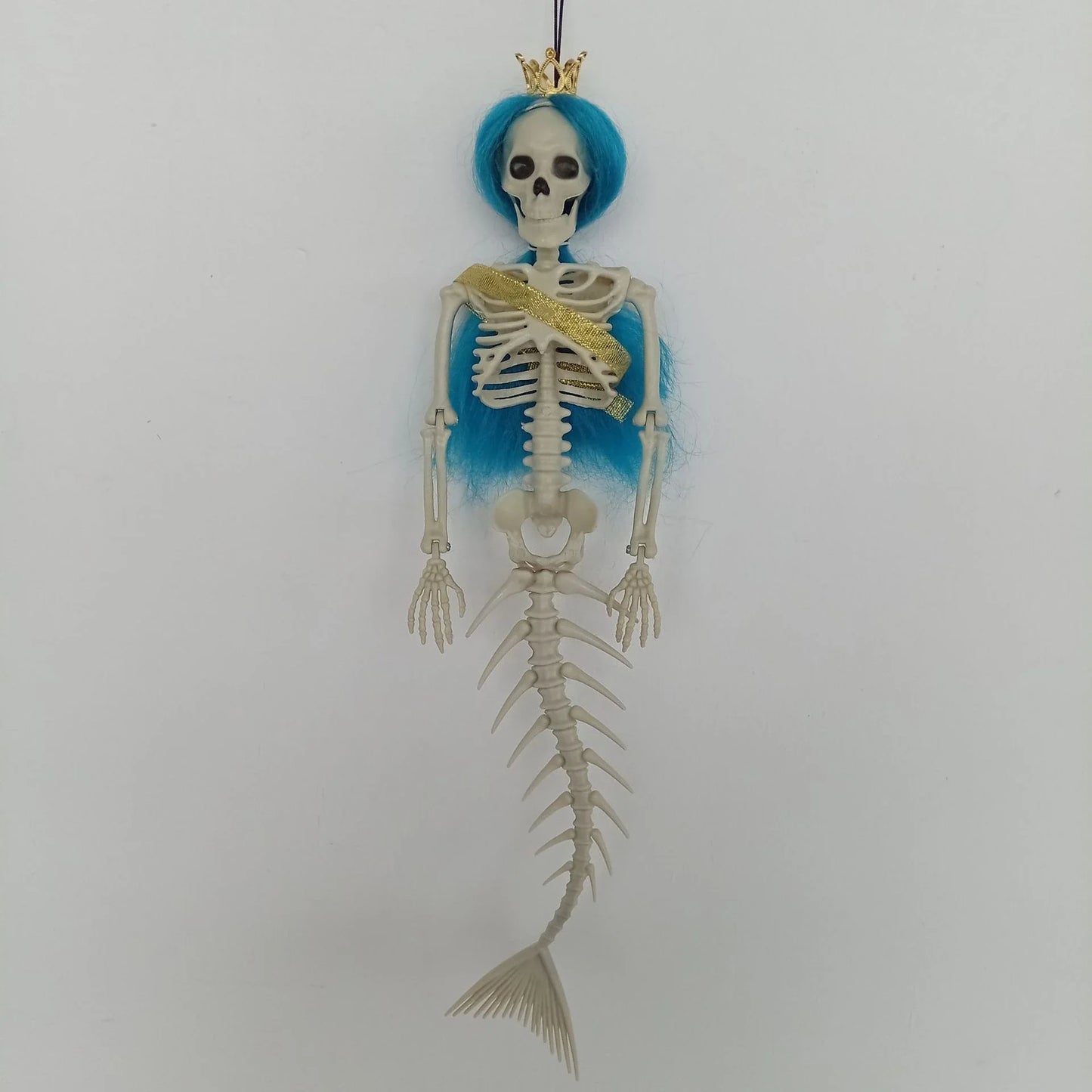 Hanging mermaid bone pendant decoration for outdoor Kiwi courtyards and gardens in various colours