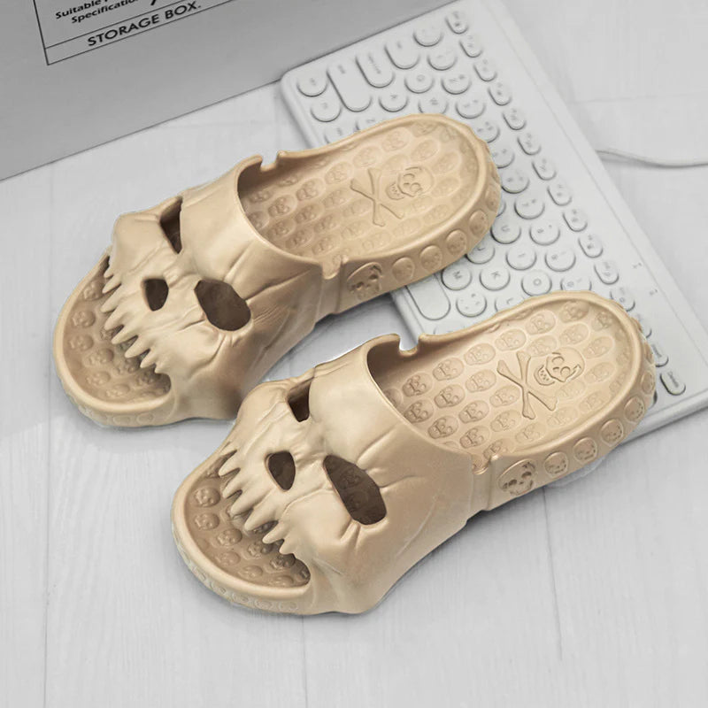 Shopfluxpro NZ Stylish Skull-Patterned Slippers for Kiwi Comfort