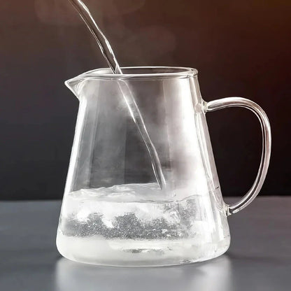 Elegant glass teapot set with stainless steel infuser, perfect for brewing and enjoying a variety of teas