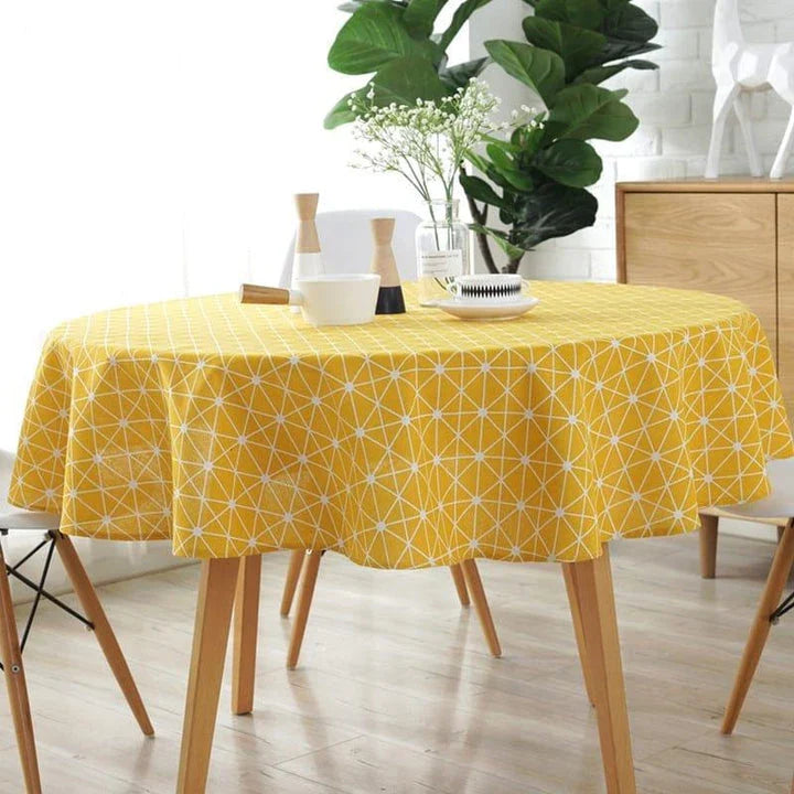 A premium Nordic-inspired cotton tablecloth in various sizes, perfect for enhancing the dining experience in Kiwi homes.