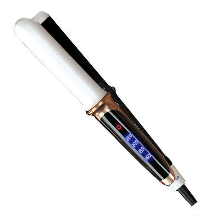 Professional Ceramic Hair Straightener with adjustable temperature, floating plate design, and tourmaline ceramic coating for smooth, frizz-free hair