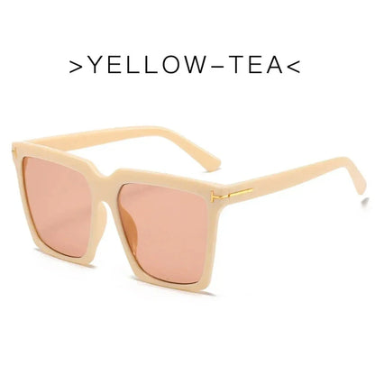Stylish oversized square sunglasses with gradient lenses, designed for fashion-forward Kiwi women to protect their eyes from harmful UV rays.