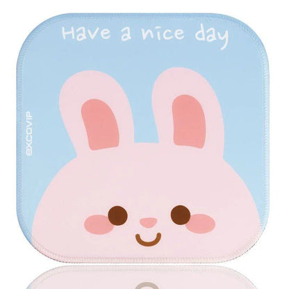 Cute square mouse pad with adorable animal-themed design, providing smooth tracking and non-slip stability for your workspace