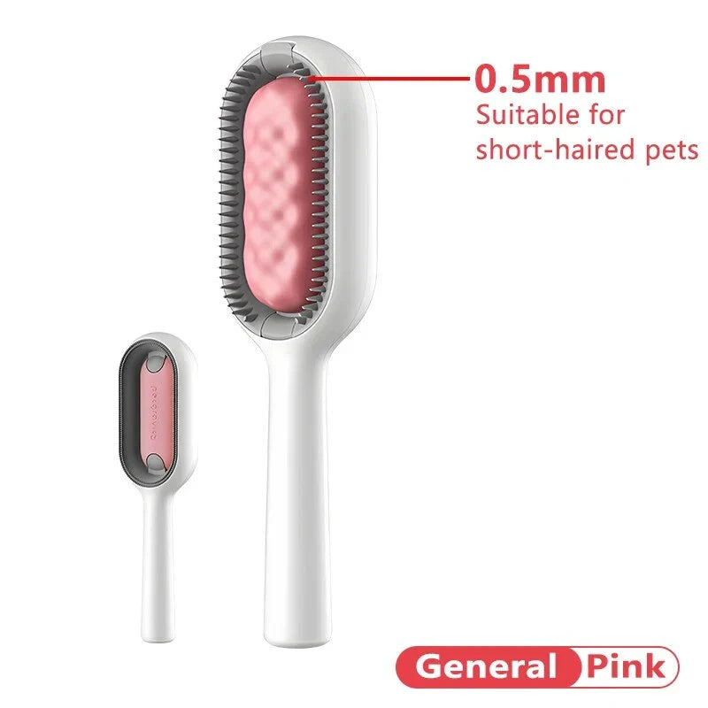 A high-quality grooming comb with a double-sided design for removing loose hair, knots, and dander from cats of all hair types.