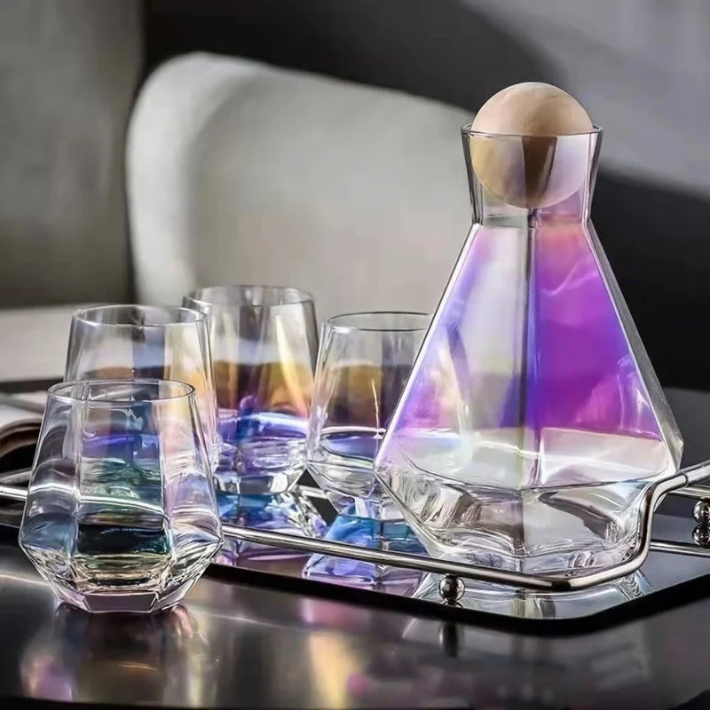 Shopfluxpro NZ Elegant Glass Carafe Set with Sustainable Wood Lid - Perfect for Every Kiwi Occasion