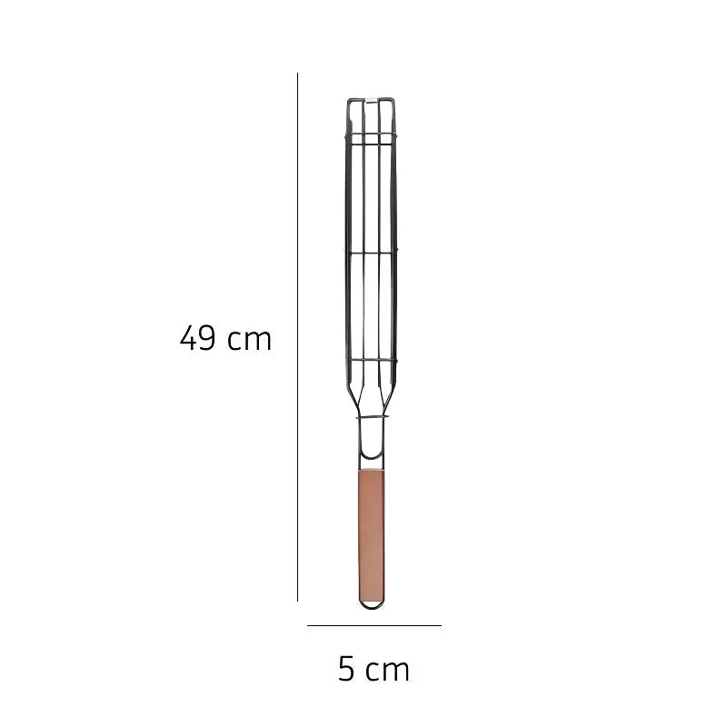 Portable Nonstick BBQ Grilling Basket for Outdoor Cooking and Grilling in New Zealand