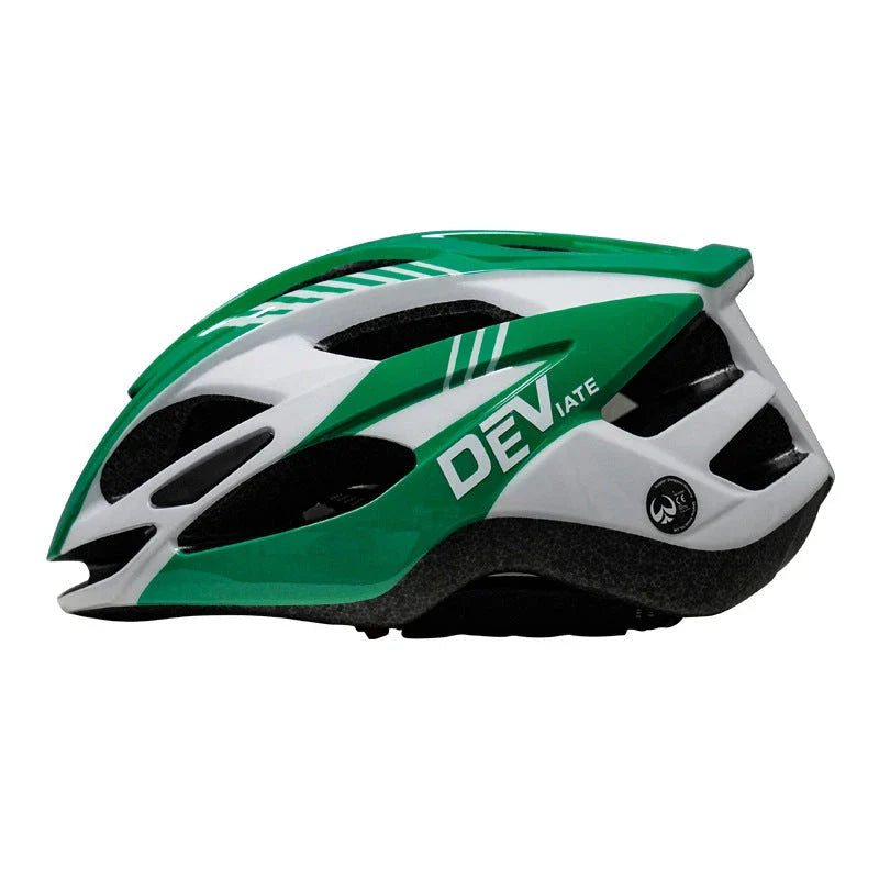 Plus-size cycling helmet with artistic graphics, lightweight and breathable design for comfortable and safe cycling