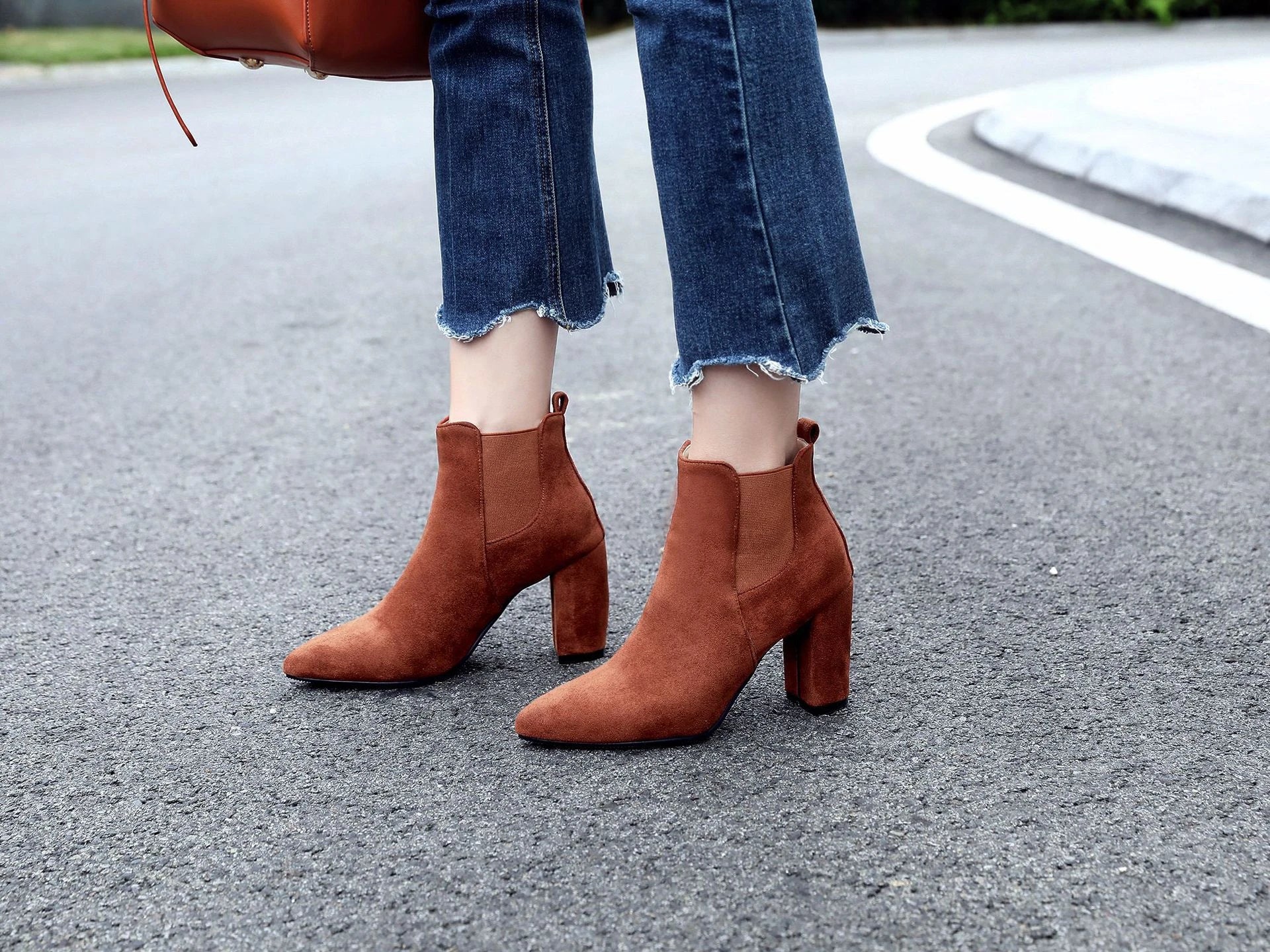 Stylish frosted ankle booties with a matte finish, durable rubber sole, and a flattering 7cm heel for the active Kiwi lifestyle.