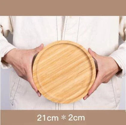 A beautiful, natural bamboo serving tray with a warm brown hue, perfect for hosting and organizing in any Kiwi kitchen.