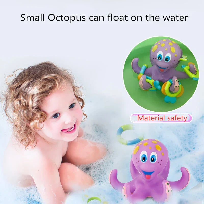 Octopus Bath Time Toss & Splash Toy - Engaging Water Play Toy for Kiwi Kids